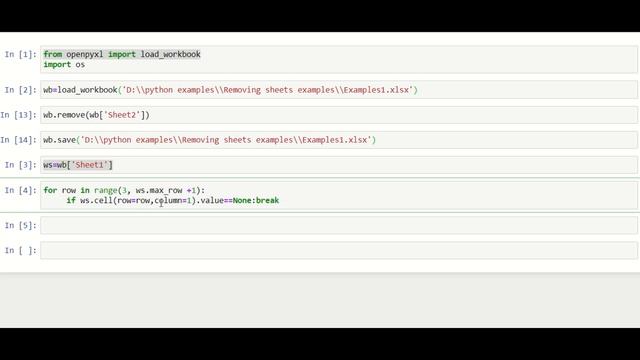 5Min Python Excel - Deleting Multiple Worksheets using Loop смотреть онлайн