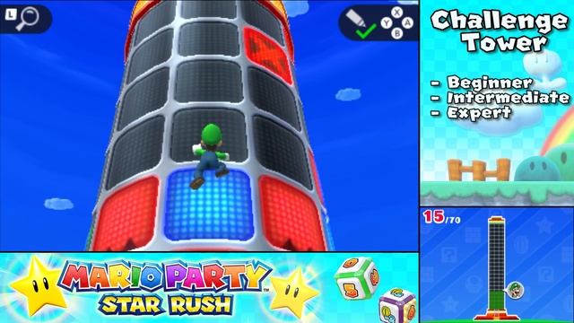Challenge Tower (Beginner, Intermediate, Expert) - Mario Party: Star Rush смотреть онлайн
