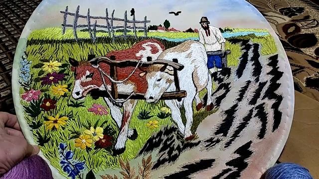 Вышивка ФЕРМЕР ПАШЕТ ЗЕМЛЮ смотреть онлайн