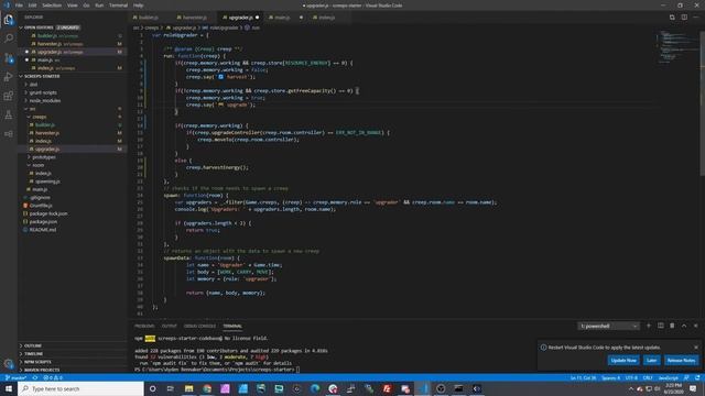 Screeps Tutorial - Part 15 - Migrating Code to Starter Template (Link in Desc) смотреть онлайн