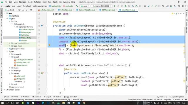 RecyclerView from SQLite Database in Android Studio with Source code смотреть онлайн