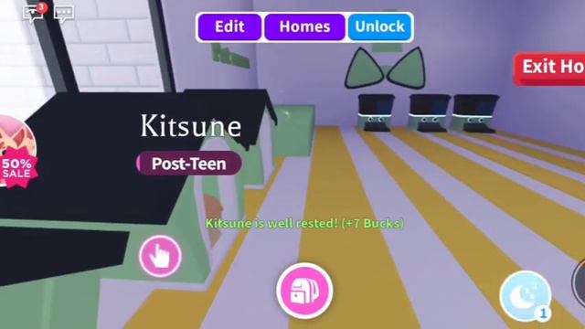 Играю в Adopt Me / Сделала неон пета / Росщу kitsune смотреть онлайн