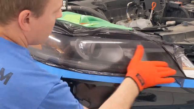 Luxe Lightwrap Light smoke film applied to 2015 Honda Accord Headlights. смотреть онлайн