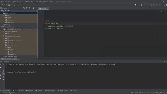 Python Datetime смотреть онлайн