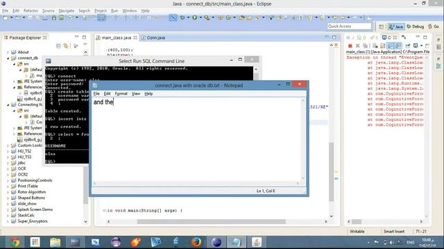 connect java with Oracle 11g part6 смотреть онлайн