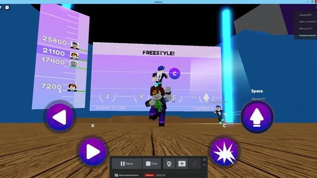 Танцевальная игра в Roblox! Как Friday Night Funkin! | Roblox Let's Swing! | Радужный кот\ смотреть онлайн