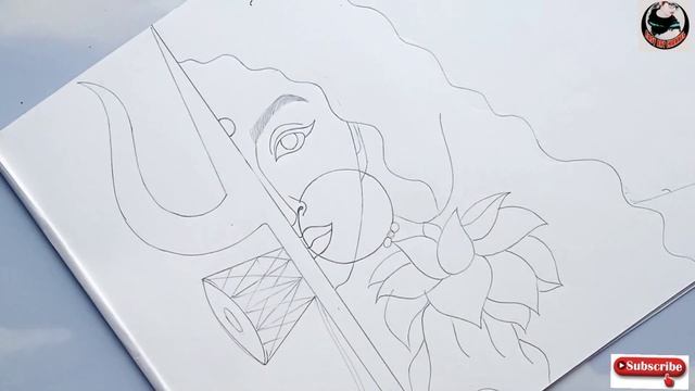 How to draw maa durga with agomoni look #sketch || Easy art channel смотреть онлайн