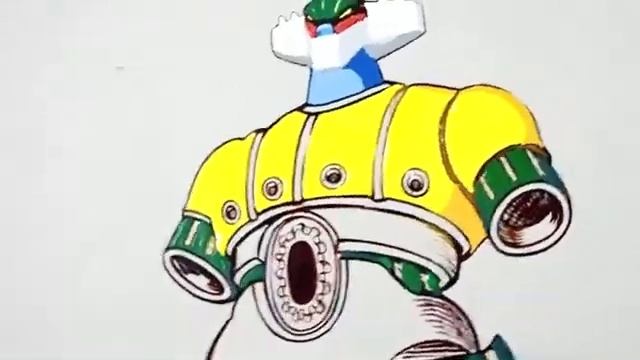 HOW TO PAINT ?JEEG ROBOT ANIME CEL by ROBERTO FERRARI part 3 смотреть онлайн