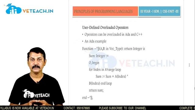 Overload Methods, Generic Methods, Implementing Simple Subprograms || PPL ||JNTU-K ||CSE || B.TECH смотреть онлайн
