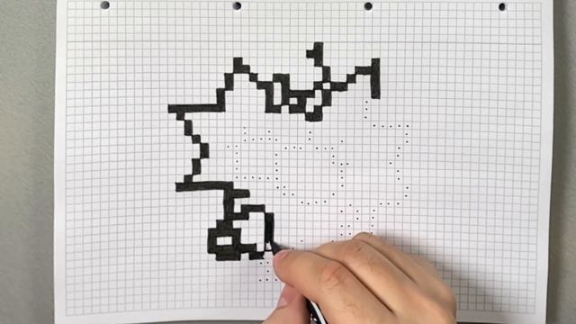 Рисуем Мэгги Симпсон. Рисунки по клеточкам смотреть онлайн