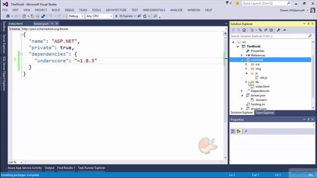 Using Bower in ASP.NET 5 and Visual Studio 2015 смотреть онлайн