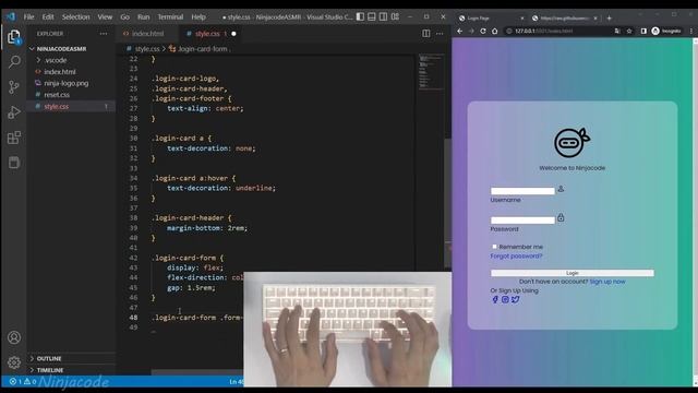 ASMR Programming - Modern Login Page Design - No Talking Ninjacode смотреть онлайн