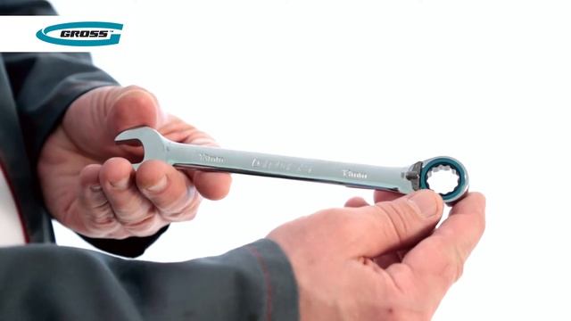 Набор ключей комбинированных с трещоткой GROSS, арт. 14892 смотреть онлайн