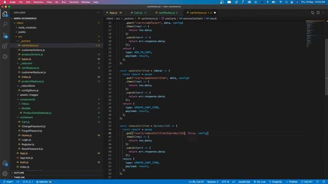 MERN Stack Ecommerce - Part 6: Shopping cart using React (Continued) смотреть онлайн