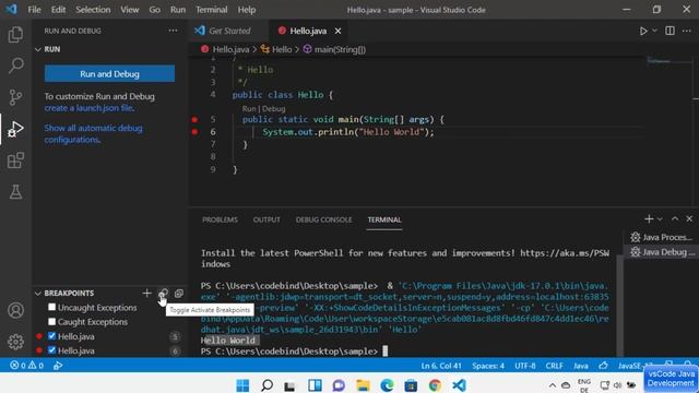Debugging Java with Visual Studio Code (VSCode) смотреть онлайн