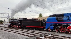 Ретро-локомотивы на ходу(4), Балтийский вокзал: паровозы ЛВ, П36, г.СПб, 19.08.2023г. (4K UHD)
