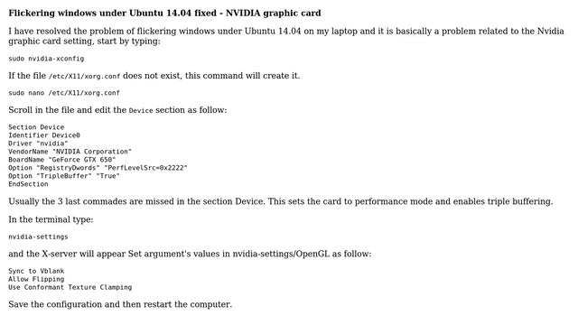 Fixing the Nvidia Graphics Screen Flicker Issue (5 Solutions!!) смотреть онлайн