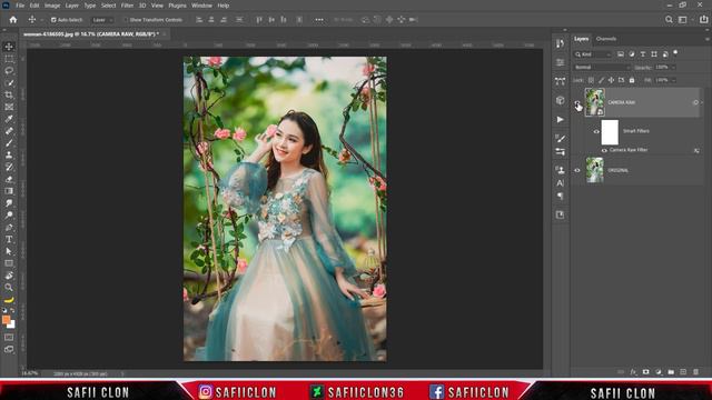 [ Photoshop Tutorial ] GREEN TURQUOISE Color Effect