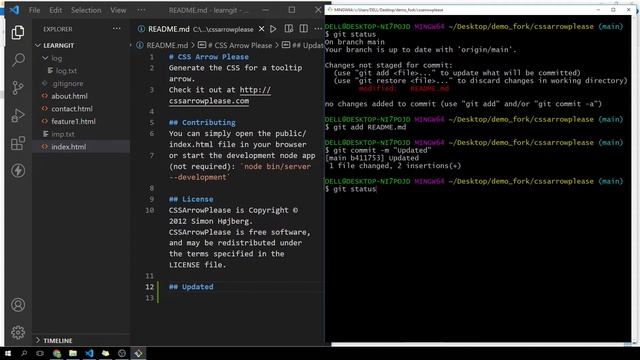 Github Fork & Clone | Open Source Contribution | Git & Github Tutorial for Beginners(Hindi) Part 9 смотреть онлайн