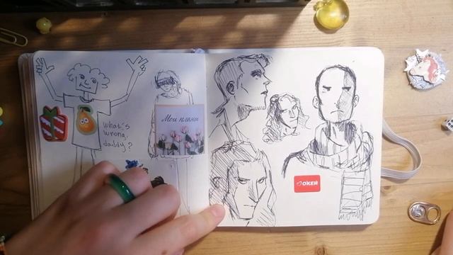 sketchbook tour | обзор скетчбука | фруктовый кефир смотреть онлайн