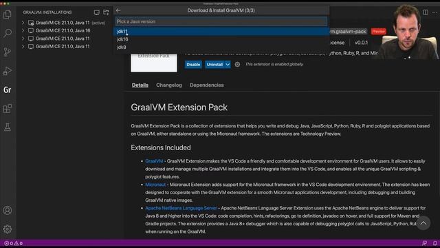 Installing the GraalVM + Micronaut® VSCode Extensions смотреть онлайн