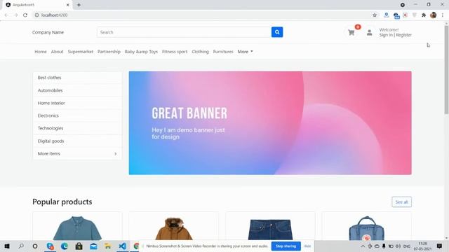 Angular 11 Bootstrap 5 Ecommerce Template Free Download смотреть онлайн