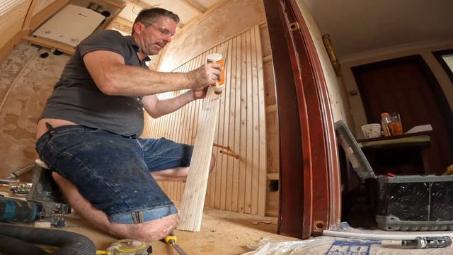 Downstairs toilet and sink renovation wood cladding part 3 смотреть онлайн