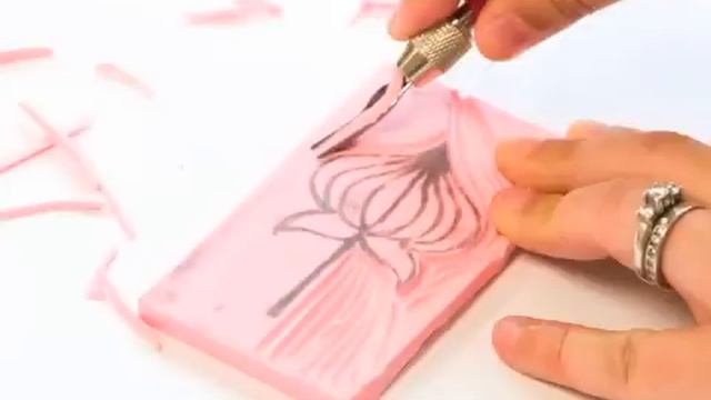 Stamp Carving Using Tracing Paper Transfer Technique By Stampington & Company