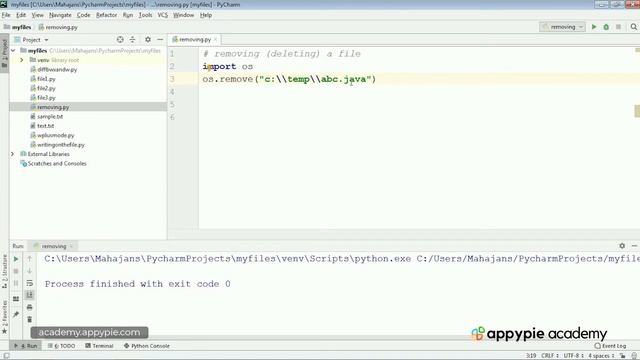 Deleting a file - Lesson 145 смотреть онлайн