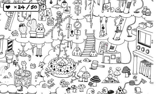 Heartreasure2: Underground (All Hearts Collected) Search For The Hearts Hidden In The Picture!