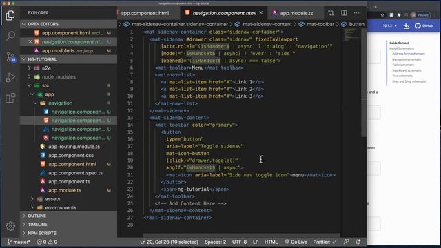 Angular Schematics - Creating a Responsive Navigation смотреть онлайн