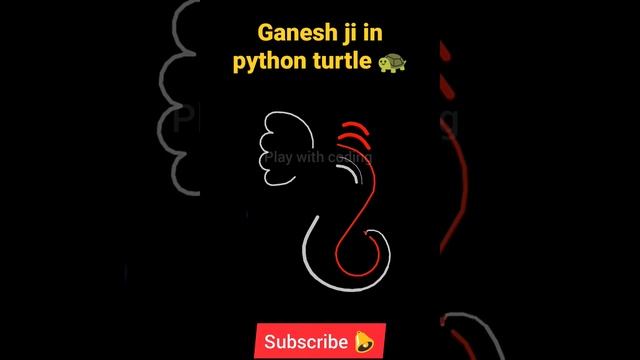 Make Ganesh ji in python turtle ? graphics tutorial #python#pythonturtle#codingstatus смотреть онлайн