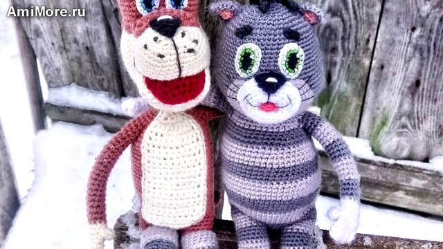 Амигуруми: схема Пёс Шарик. Игрушки вязаные крючком - Free crochet patterns. смотреть онлайн