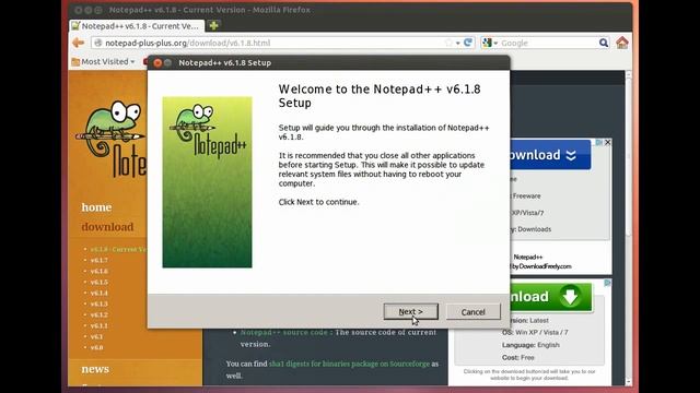 Install Notepad++ on Ubuntu 12.04 смотреть онлайн