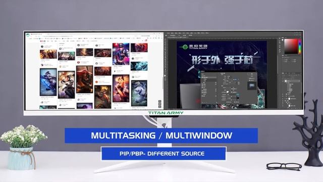 TITAN ARMY 43" IPS Ultrawide 32:9 120Hz 1ms Gaming Monitor (P43UG) смотреть онлайн