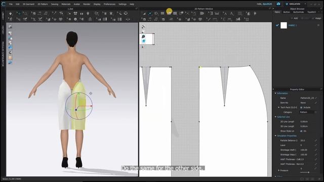 Basic CLO3D SKIRT PATTERN with HIDDEN ZIPPER (HOW TO) смотреть онлайн