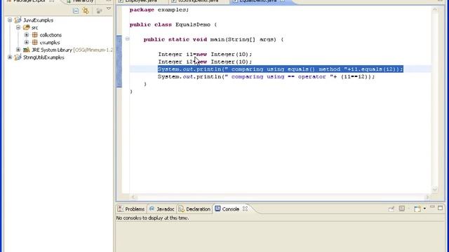 Differences between == and equals method in java with example! смотреть онлайн