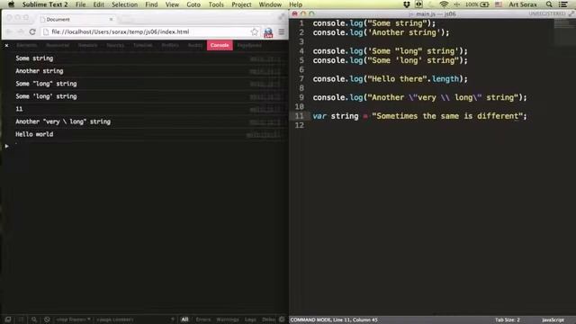 Javascript джедай #6 Строки смотреть онлайн