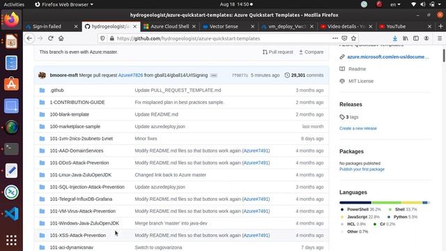 Quickstart: Create a virtual network using Resource Manager template from Github смотреть онлайн