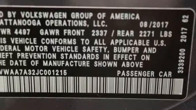 New 2018 Volkswagen Passat Capitol Heights, MD #VJC001215 - SOLD смотреть онлайн