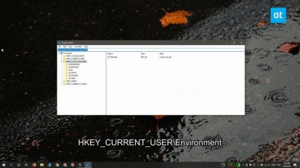 How to recover path environment variables on Windows 10