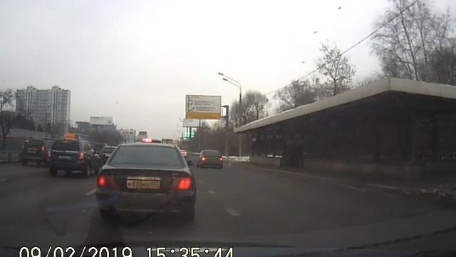 09.02.2019 остановка "нагорное шоссе" при движении по Ленинградском шоссе в районе Химок в Москву. смотреть онлайн