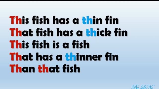 This fish has a thin fin - Tongue Twister смотреть онлайн