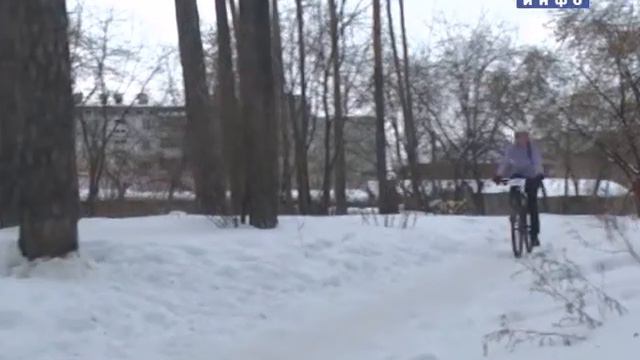Зимняя велогонка в Шадринске (2016-02-16) смотреть онлайн