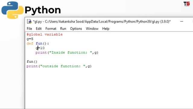 Global Variables In Python In Hindi By Aakanksha Sood || Video-23 || Tech GURU смотреть онлайн