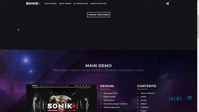 SONIK: Responsive Music Wordpress Theme for Bands, Djs, Radio Station смотреть онлайн