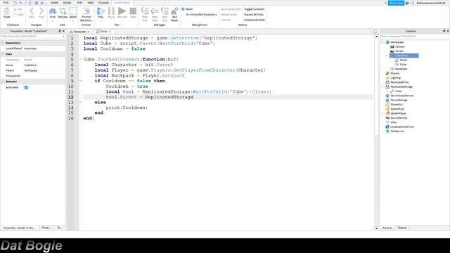 How to make a part that gives you a tool when you touch it (ROBLOX Studio) смотреть онлайн
