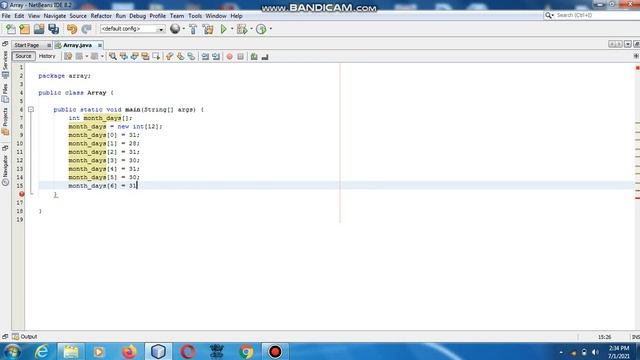 Java the complete Reference Ninth Edition (Chapter 3) Example (11) Array смотреть онлайн