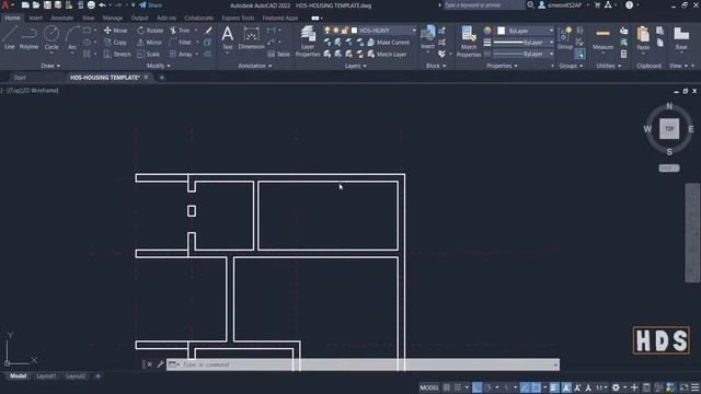 How to create openings for doors and window in AutoCAD 2022 [ 11x14 m complete small house tutorial смотреть онлайн